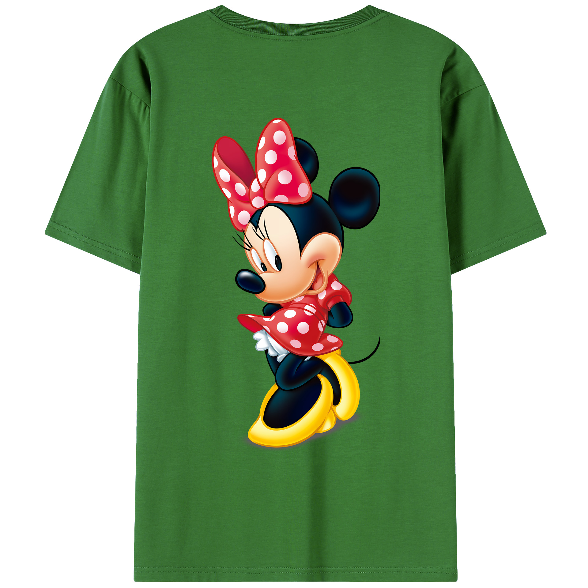 （画像用） ミッキーマウス Mickey Mouse レディース半袖Tシャツ(バックプリント)